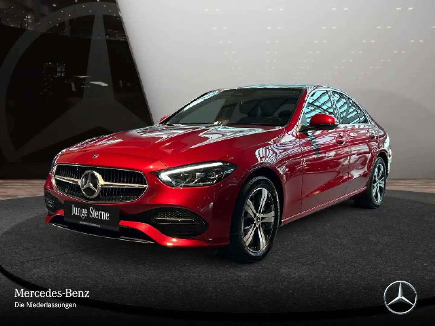 Mercedes-Benz C 300 e AVANTG+LED+KAMERA+TOTW+KEYLESS+9G Rot - 2