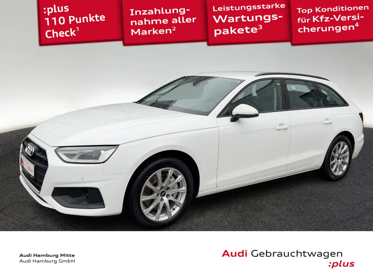 Audi A4 40 TDI S tronic Navi AHK Head-Up Weiß - 1