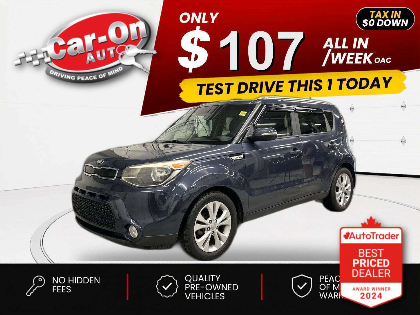 Gray 2015 Kia Soul Wagon Automatic