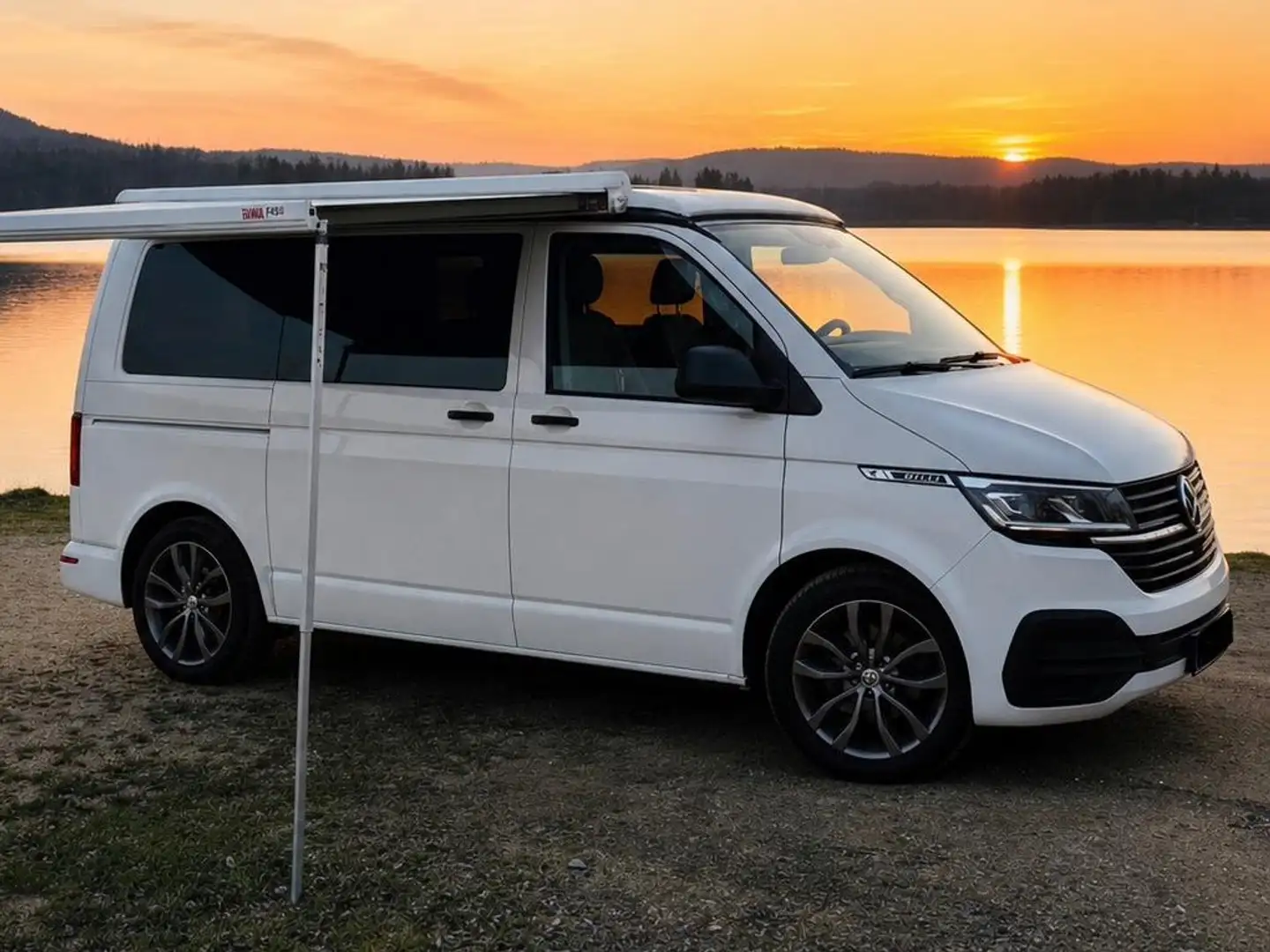 Volkswagen T6.1 Transporter T6.1 4Motion Camper– autark, Markise, Aufstelldach Weiß - 2