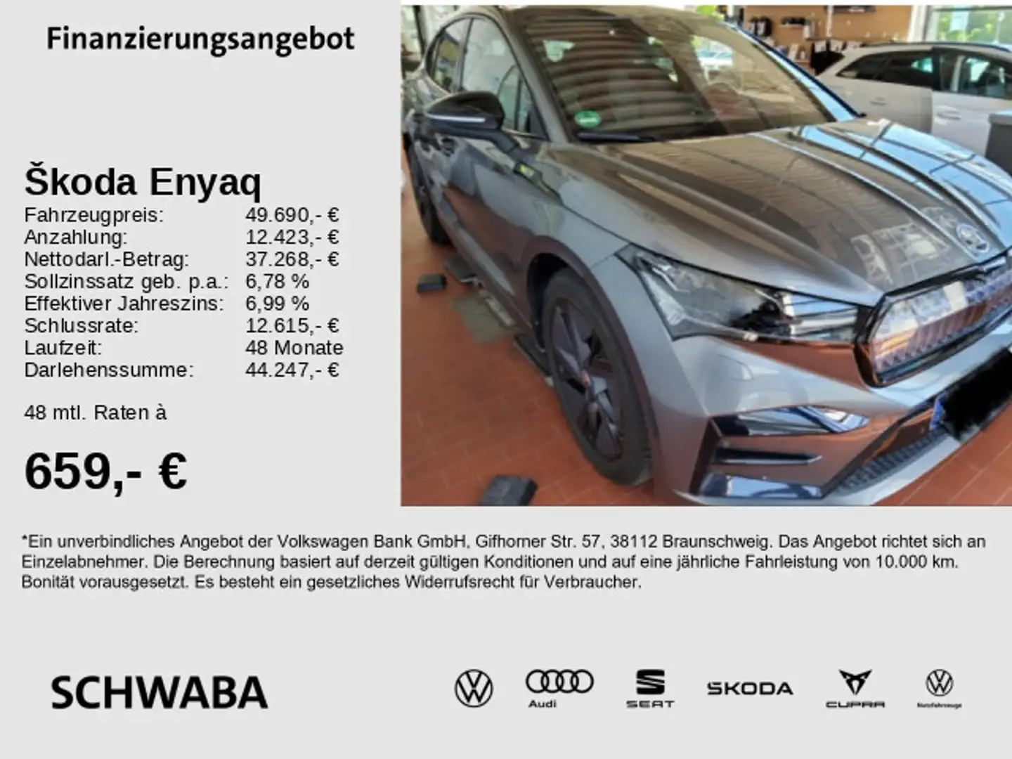 Skoda Enyaq Coupé RS Lounge 8-f. bereift*Wärmepumpe* Grau - 1