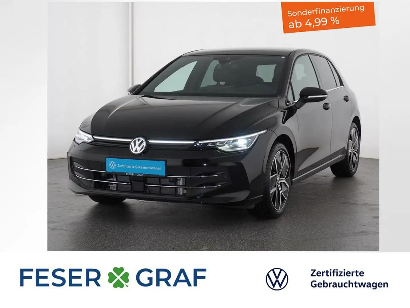 Volkswagen Golf 1.5eTSI Edition50 DSG IQ-Light AHK Pano Schwarz - 1