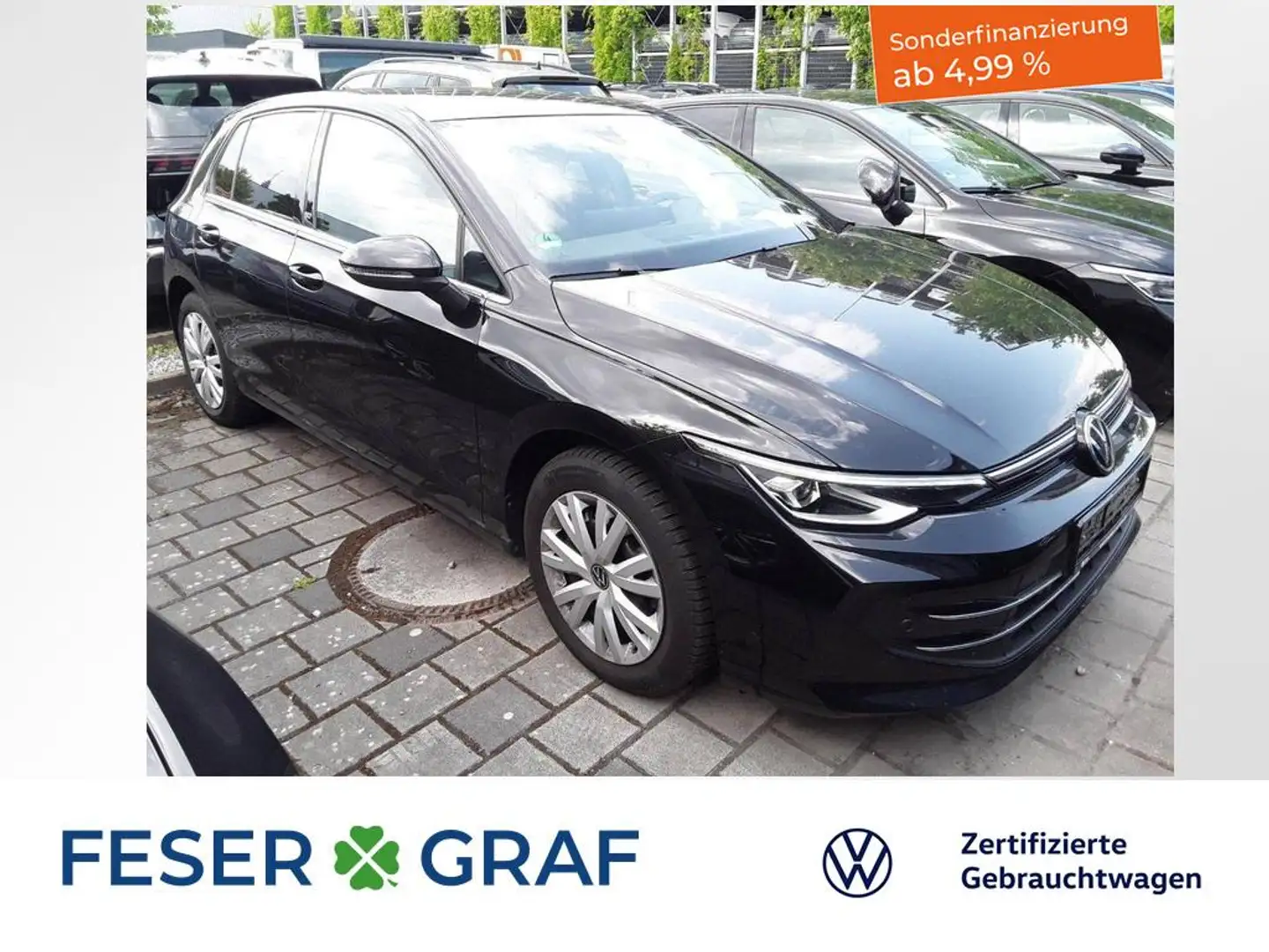Volkswagen Golf 1.5eTSI Edition50 DSG IQ-Light AHK Schiebedach Schwarz - 1