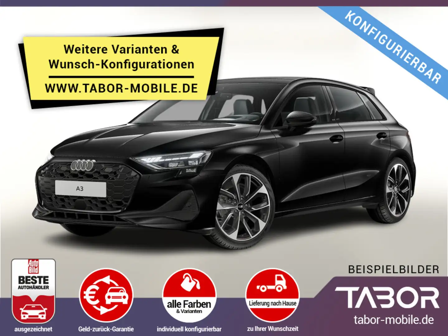 Audi A3 Sportback TDI 116 LED Komfort+ SHZ VirCo PDC Weiß - 1