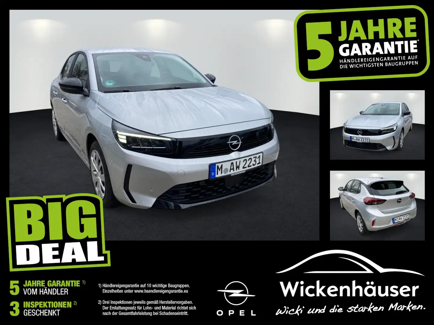 Opel Corsa F 1.2 Automatik SHZ PDC Tempomat CarPlay Silber - 1