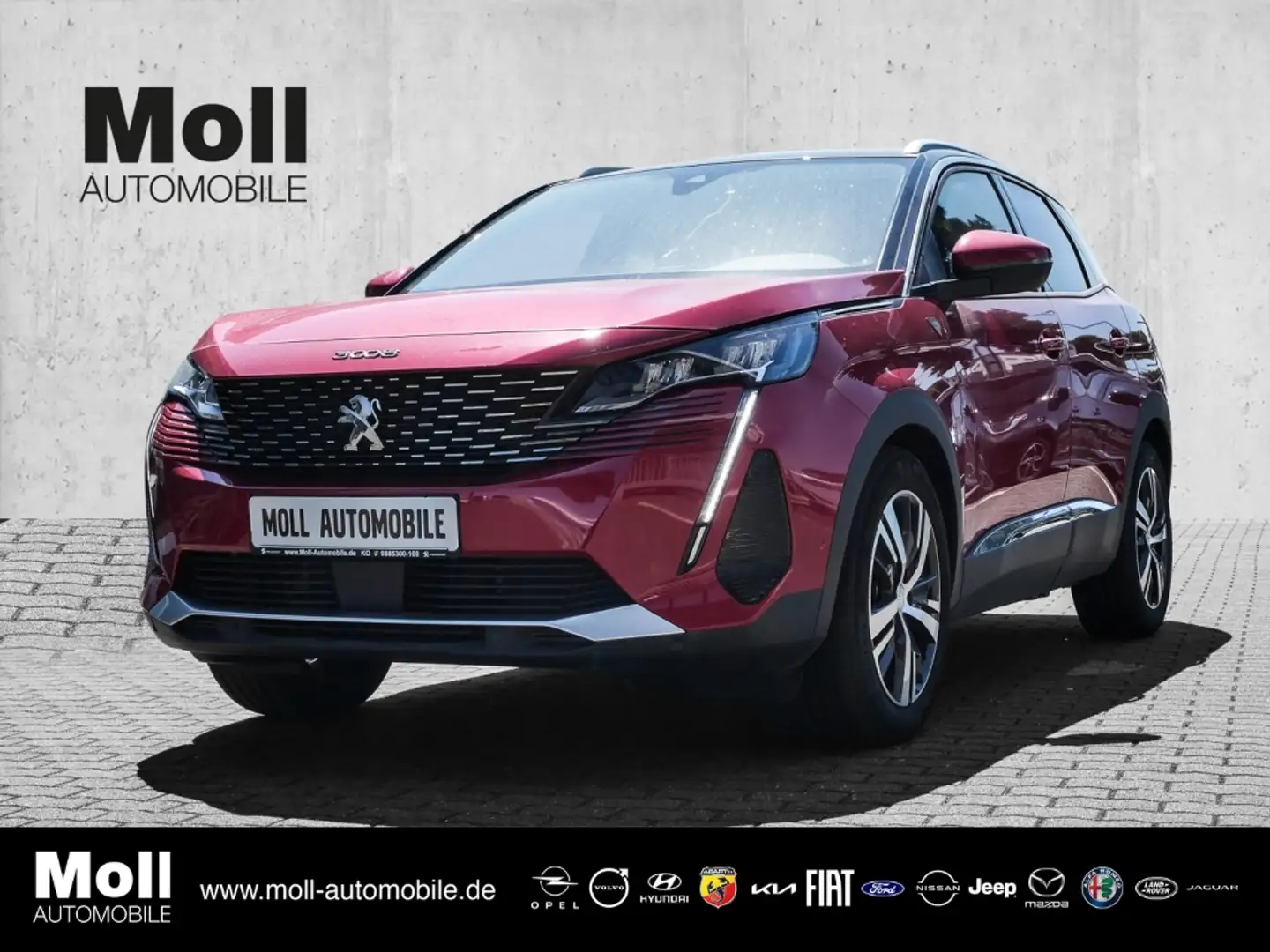 Peugeot 3008 Hybrid 225 Roadtrip 1.6 Plug-In EU6d Navi digitale Rouge - 1