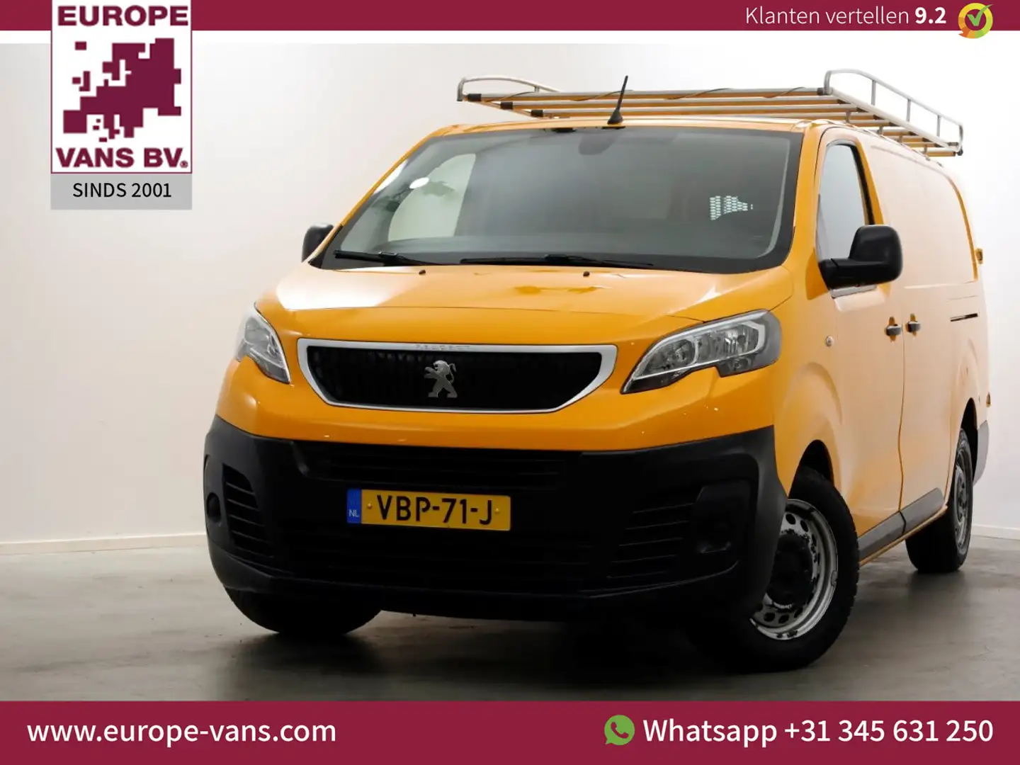 Peugeot Expert 2.0 BlueHDI 120pk E6 Lang Airco/2x Schuifdeur 08-2 Giallo - 1