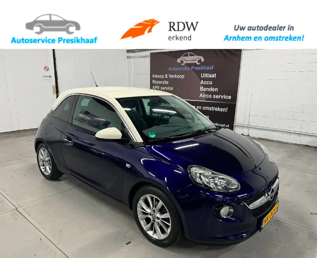 Opel Adam 1.2 Glam AIRCO / HALF-LEDER / CRUISE CONTROL Blauw - 1