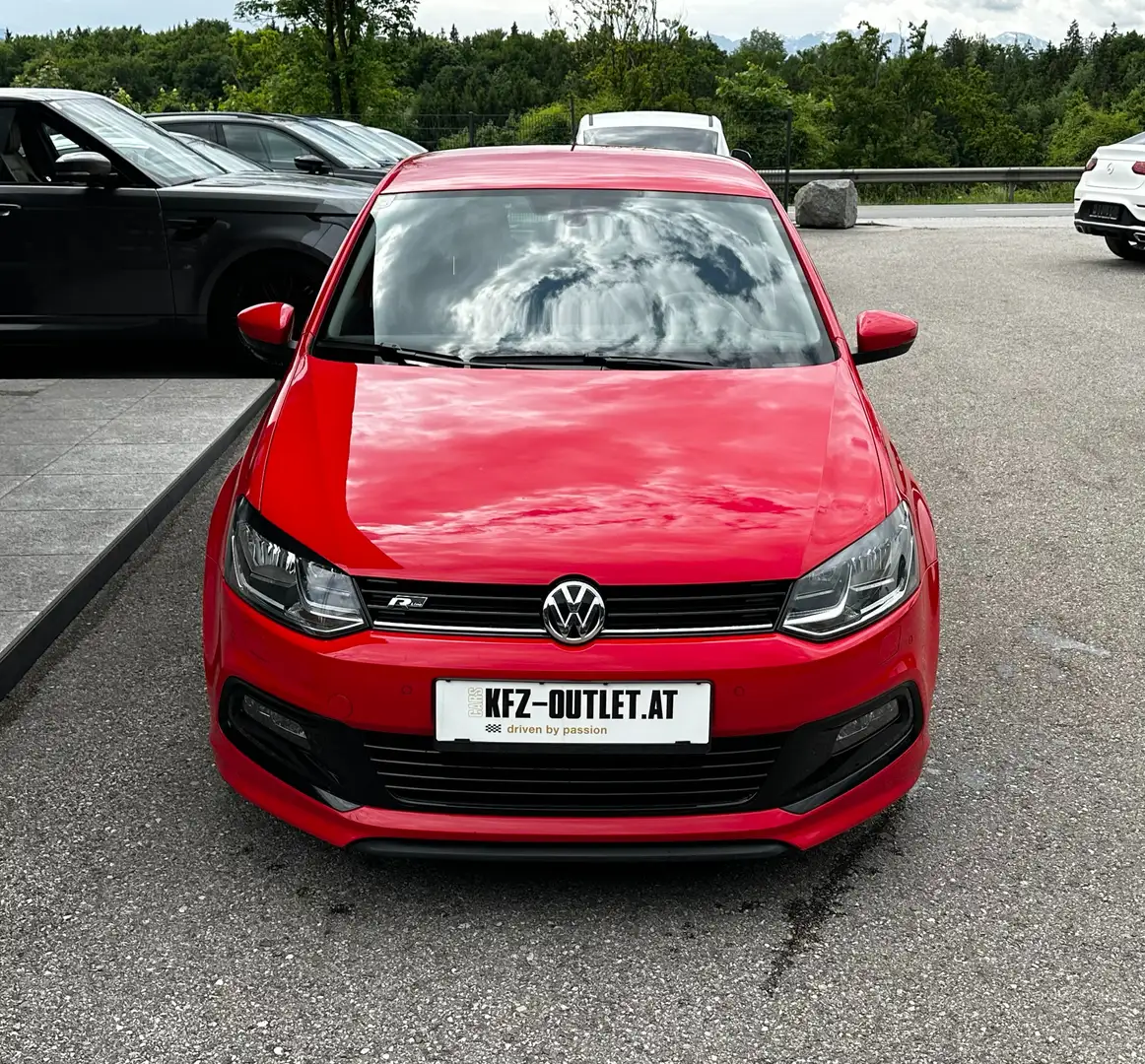 Volkswagen Polo R-Line *1.Besitz*Navi-AppC.*SHZ*PDC*Tempomat* Rot - 2
