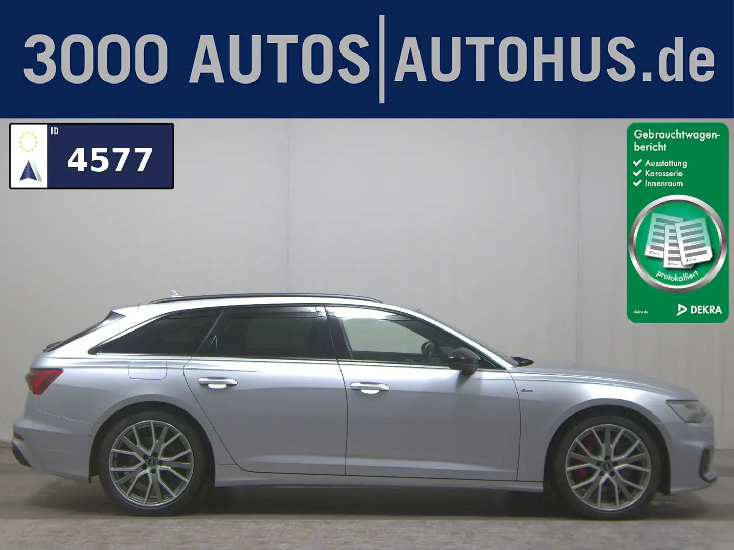 Audi A6 Avant 2.0 TFSIe 2x S-Line Matrix VC HuD B&O Silber - 1