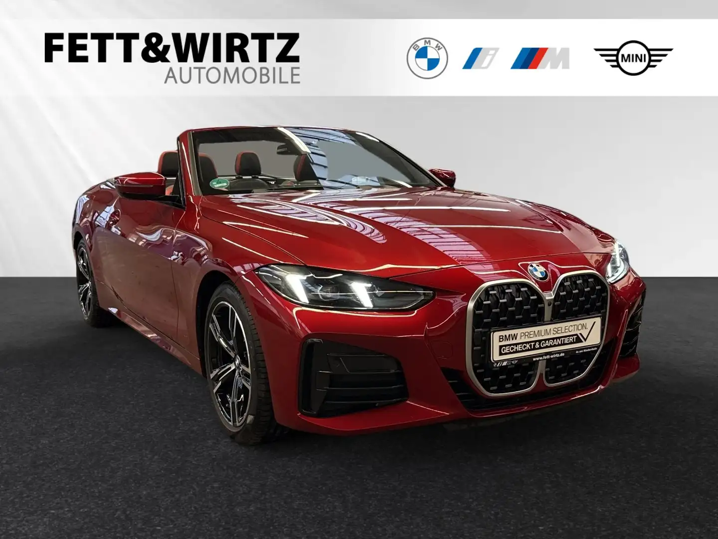 BMW 420 i Cabrio M Sportpaket|Head-Up|HiFi|PA+ Rot - 1