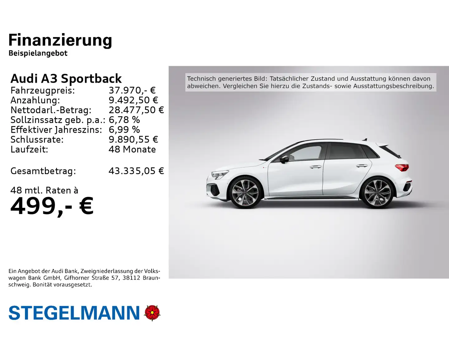 Audi A3 40 TDI qu. S-tronic S-Line *Matrix- Weiß - 2