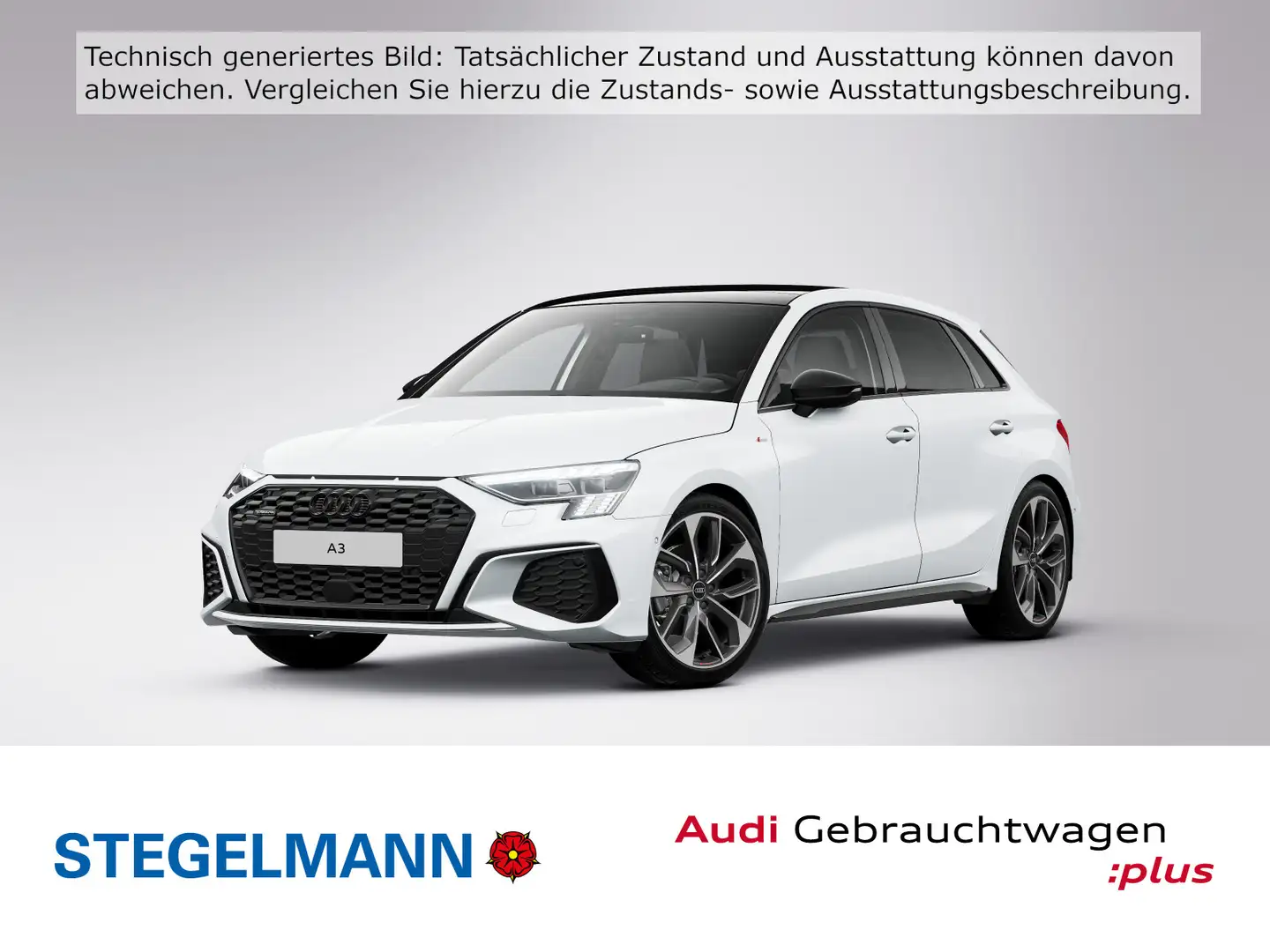 Audi A3 40 TDI qu. S-tronic S-Line *Matrix- Weiß - 1