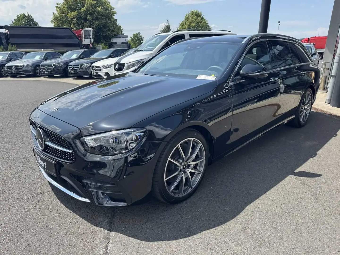 Mercedes-Benz E 220 d AMG+Pano+Burm+Distr+Memory+AHK+360 Noir - 2