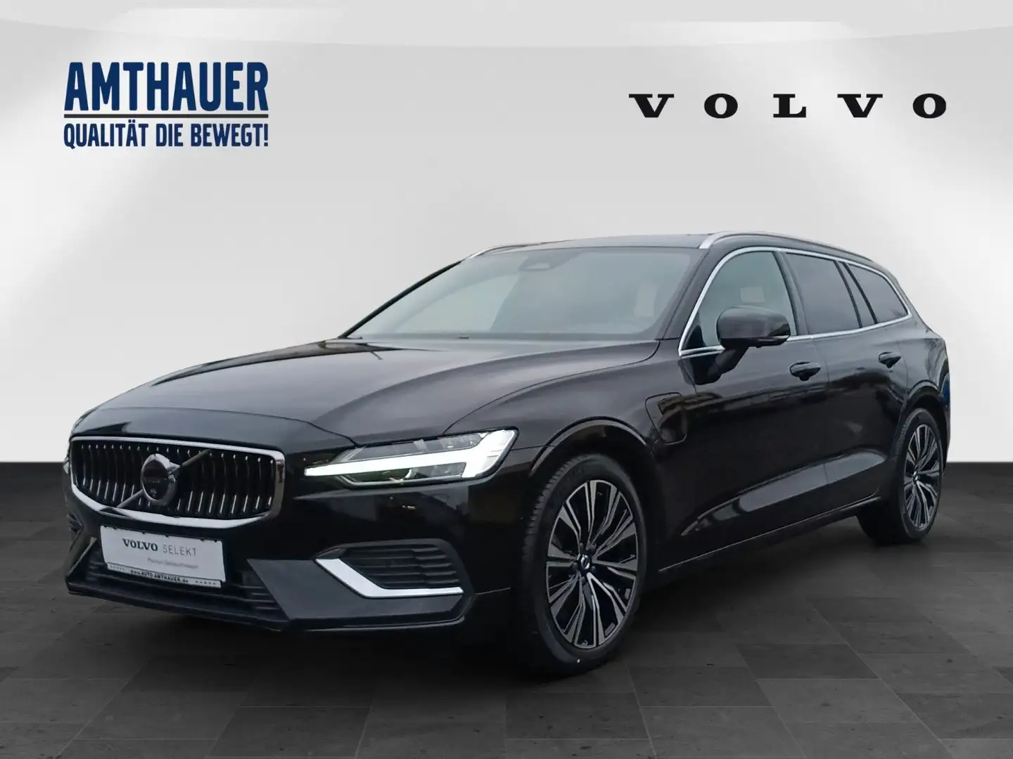 Volvo V60 T6 AWD Plus Bright Head-up/360°/BLIS/H&K Schwarz - 1
