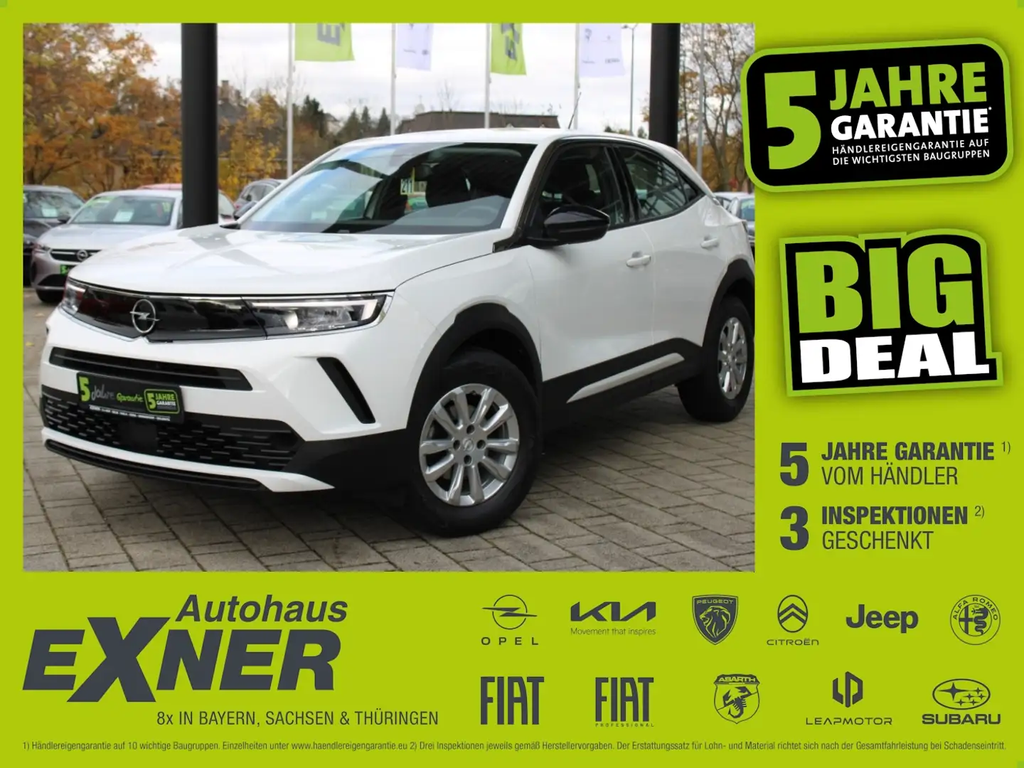 Opel Mokka 1.2 Turbo EDITION LED+SHZ+Kamera+PDC hinten Weiß - 1
