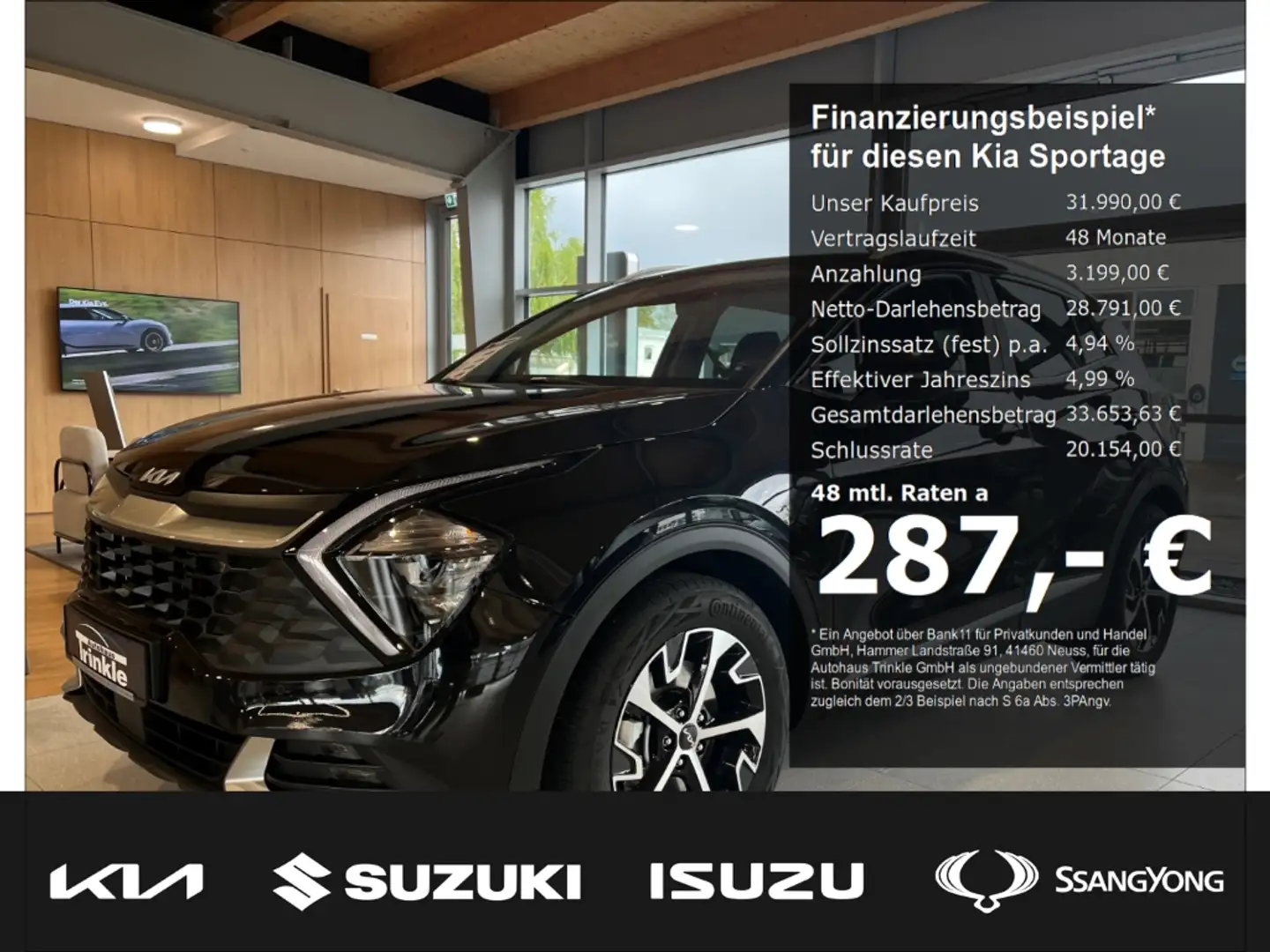Kia Sportage 160 PS ULTIMATE  48V DCT LEDER Navi digitales Cock Nero - 1