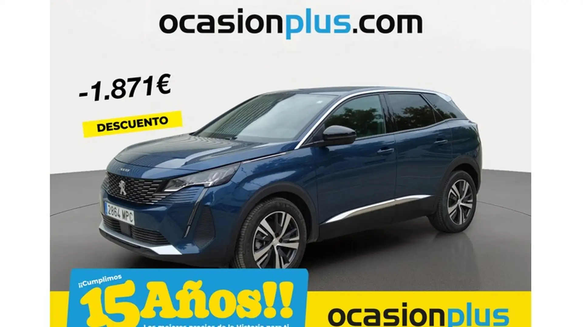 Peugeot 3008 1.2 PureTech S&S Allure 130 Bleu - 1