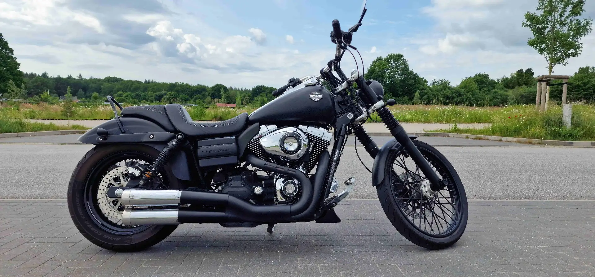 Harley-Davidson Dyna Wide Glide Zwart - 1