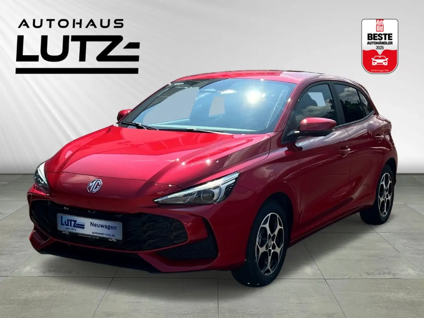MG MG3 Luxury Hybrid+ Navi digitales Cockpit Soundsystem Rood - 1