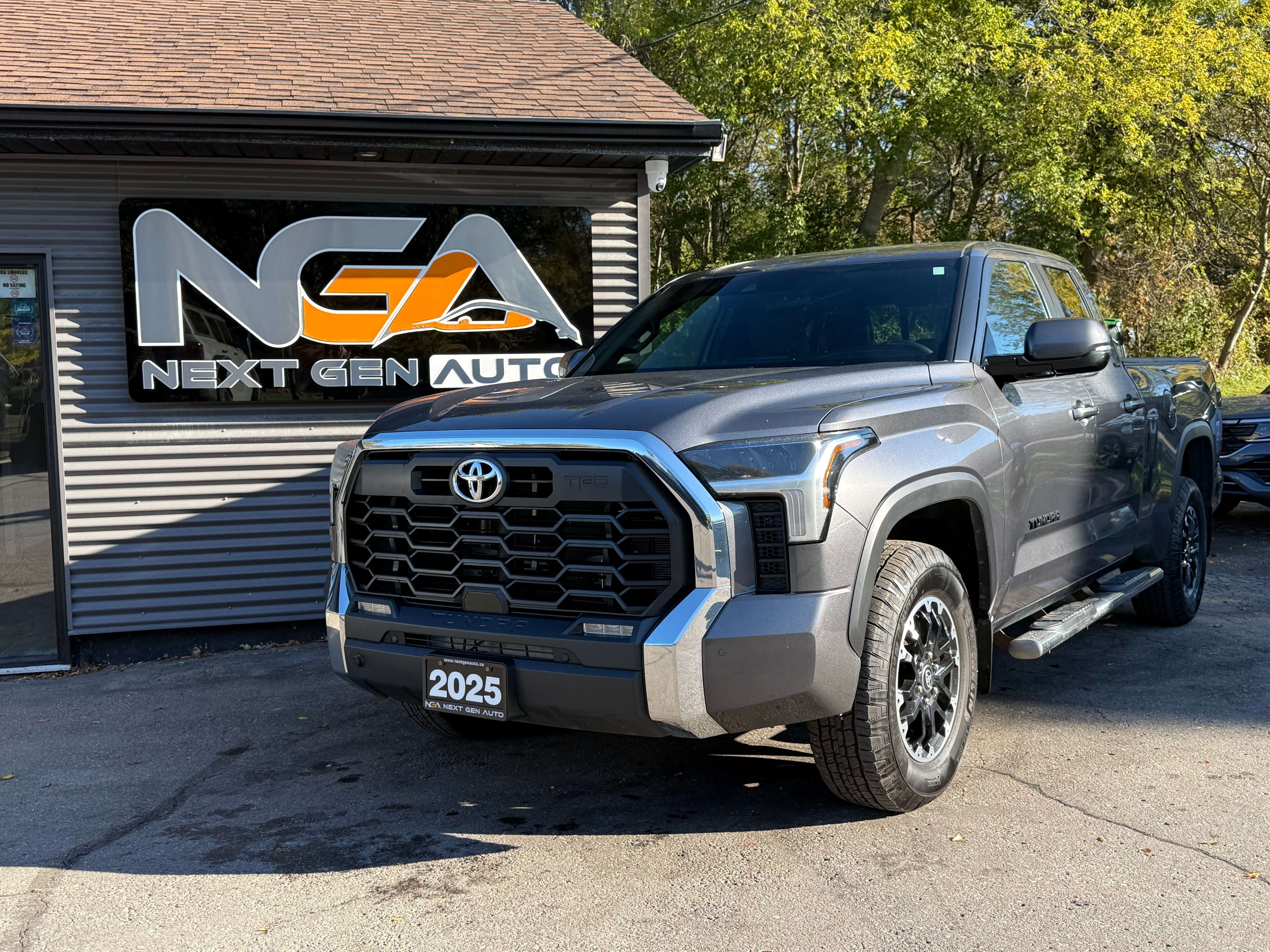 Gray 2025 Toyota Tundra Pickup Truck Four-Wheel Drive Automatic