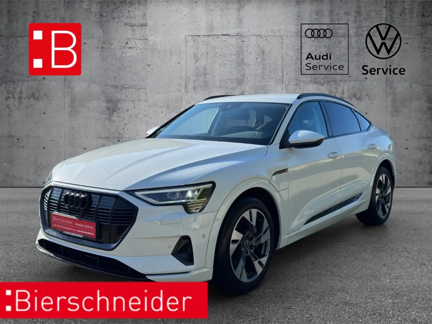 Audi e-tron Sportback 55 qu. advanced BLACK B&O AHK LUFT VIRTU Blanco - 1
