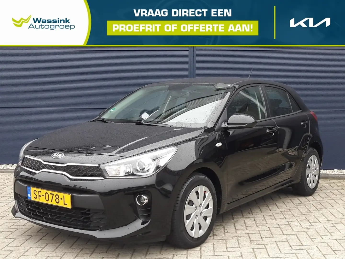 Kia Rio 1.0 T-GDI EcoDynamics 100pk ComfortPlusLine Naviga Zwart - 1