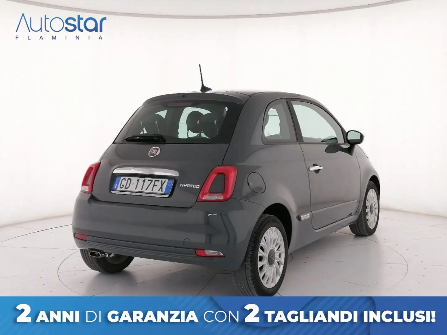 Fiat 500 1.0 hybrid Lounge 70cv Grigio - 2
