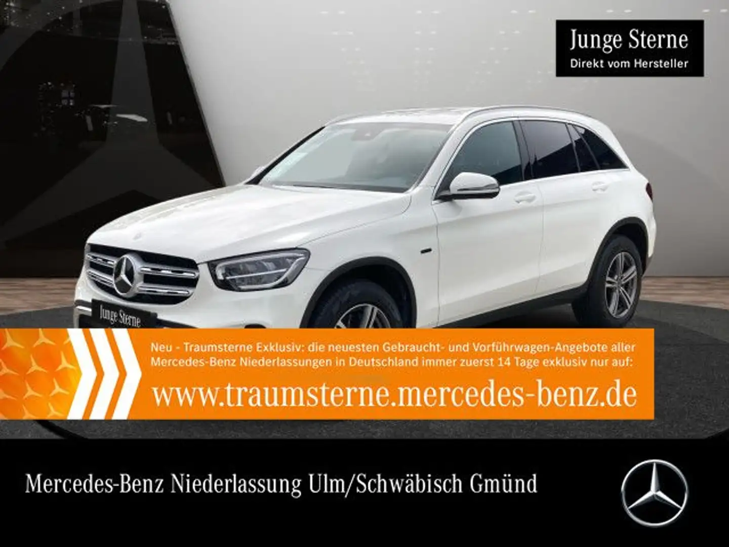 Mercedes-Benz GLC 300 e 4M AHK+LED+SPUR+TOTW+KEYLESS+9G Weiß - 1