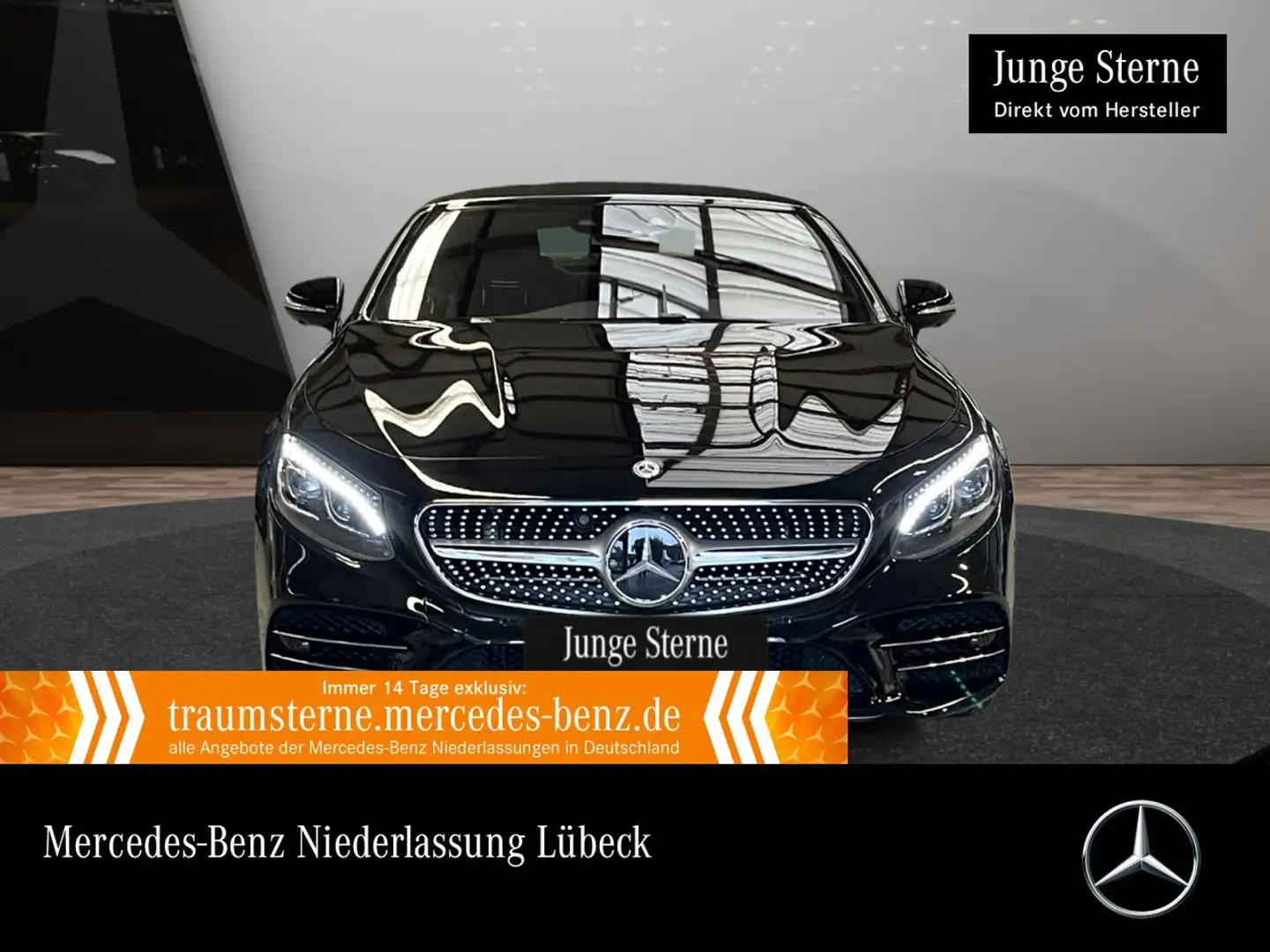 Mercedes-Benz S 560 Cab. AMG Swarovski Nachtsicht Pano Burmester Чорний - 1