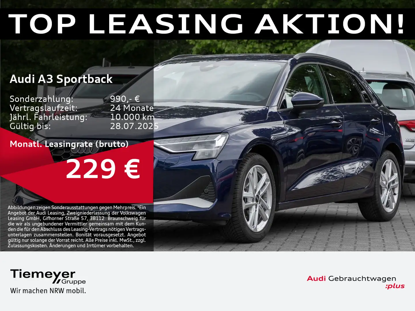 Audi A3 30 TFSI ADVANCED LED SONOS HuD KAME Blau - 1