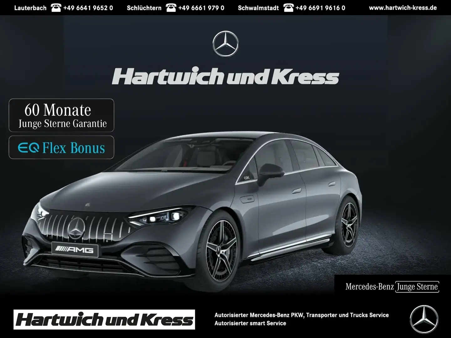 Mercedes-Benz EQE 53 EQE 53 AMG 4Matic+Premium Paket+HeadUp+AHK+360°-Kamera+DigitalLight+Burmester Grau - 1