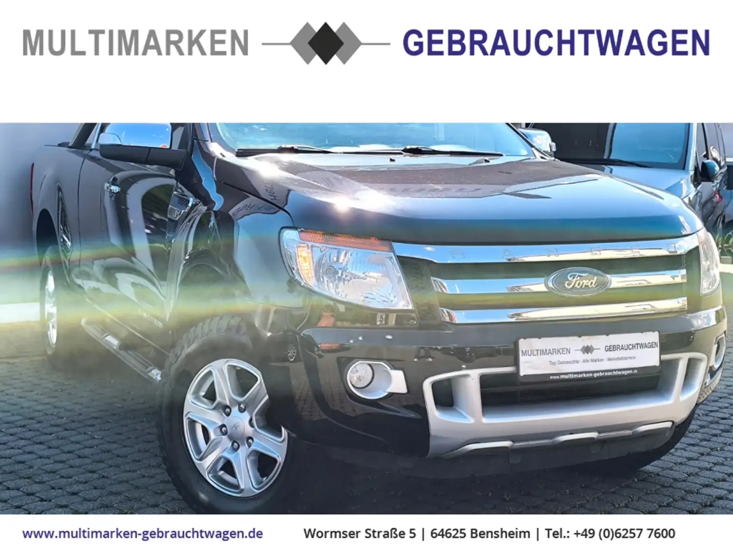 Ford Ranger Limited Extrakabine 4x4 2.2 TDCi Navi Leder Mehrzo Czarny - 1