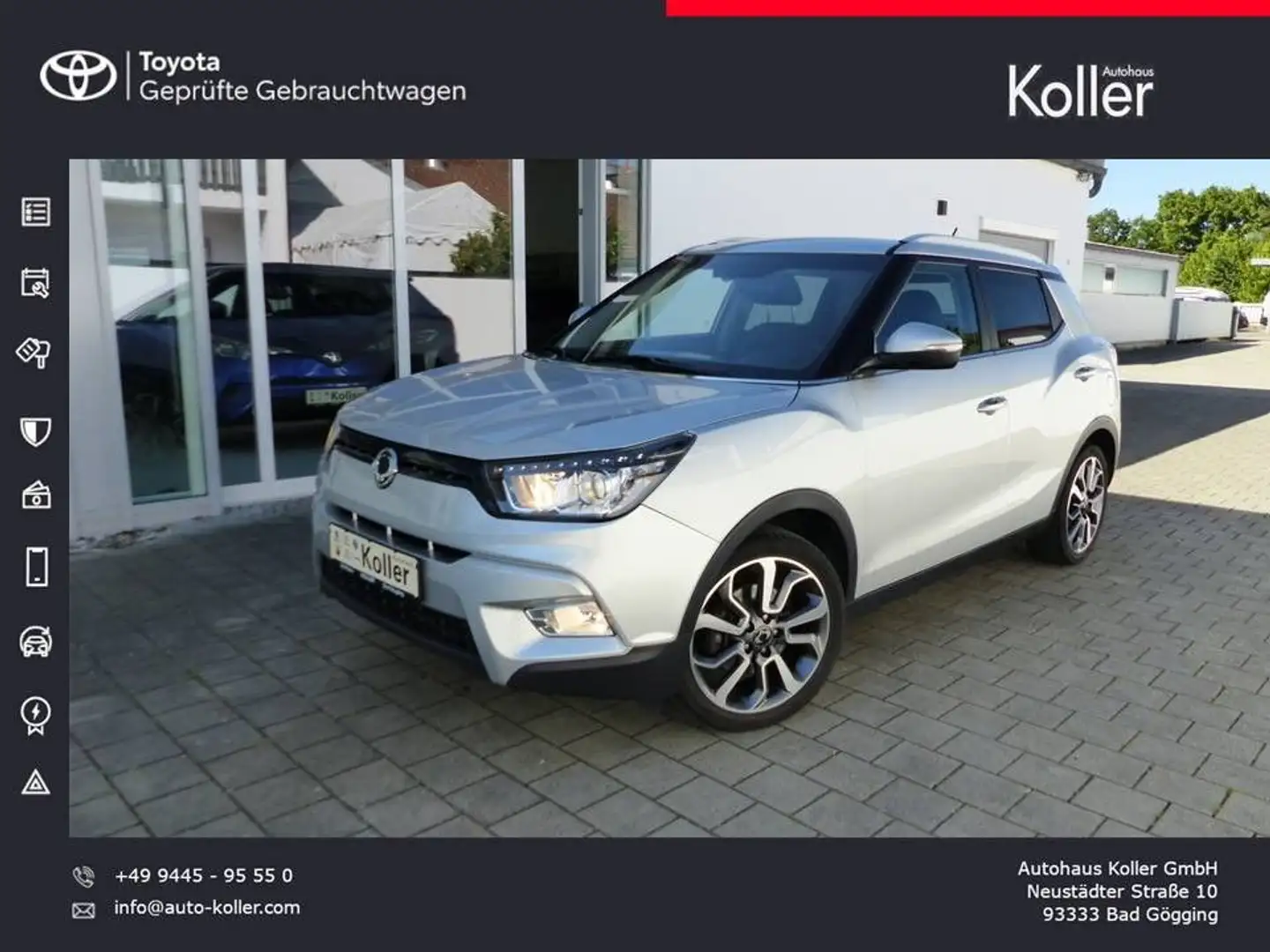 SsangYong Tivoli 1.6 e-XGi Sapphire 2WD Leder Kamera SHZ Plateado - 1