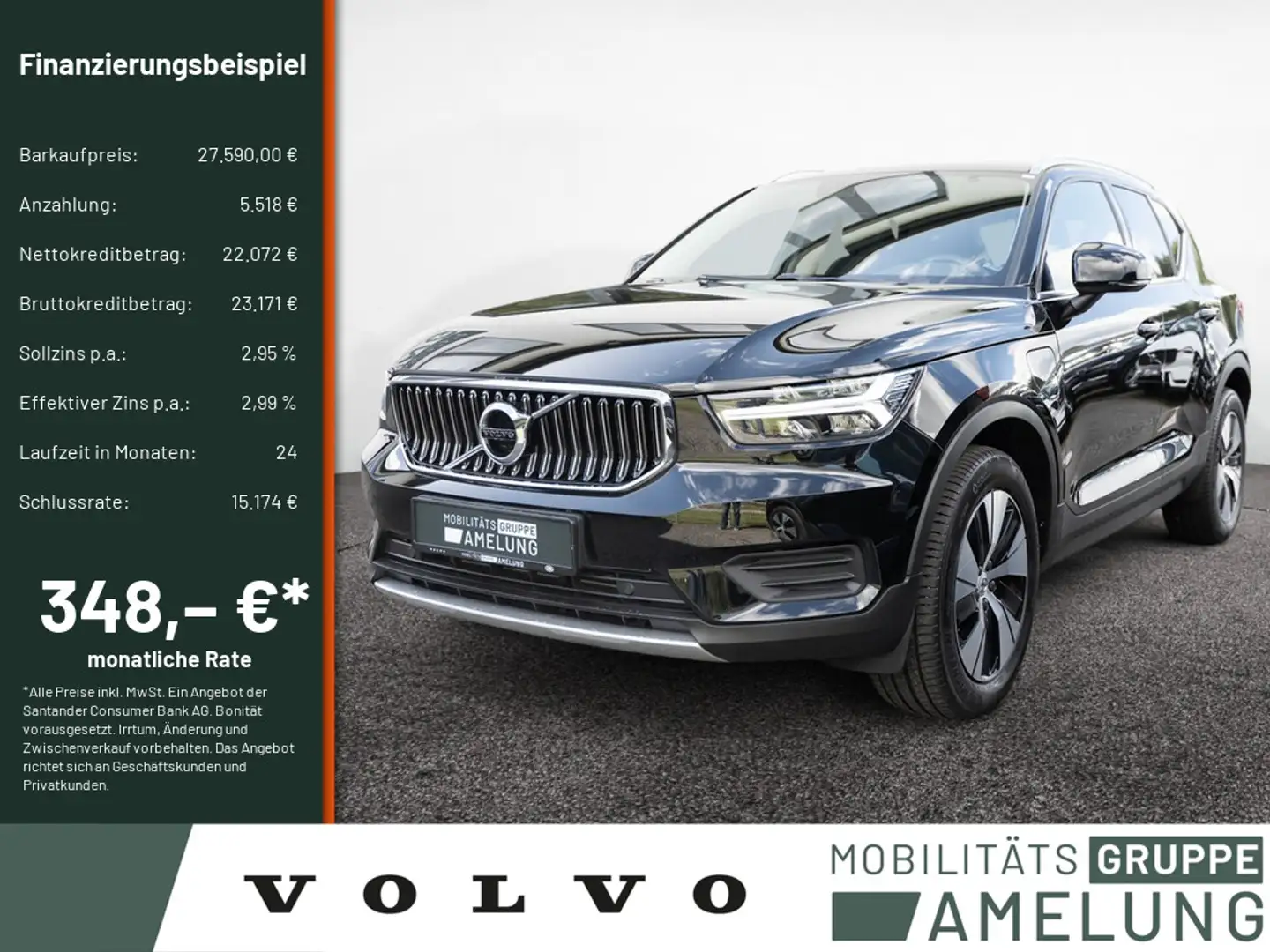 Volvo XC40 T4 Inscription Expression Recharge LED Schwarz - 1