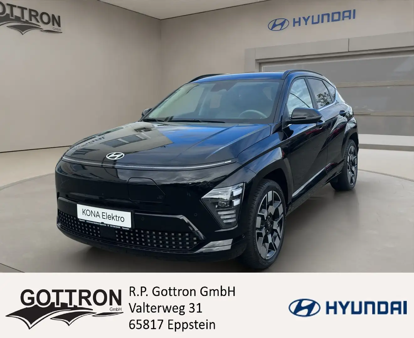 Hyundai KONA Prime Elektro mit Sitz-Komfortp. inkl. Ledersitze Schwarz - 1