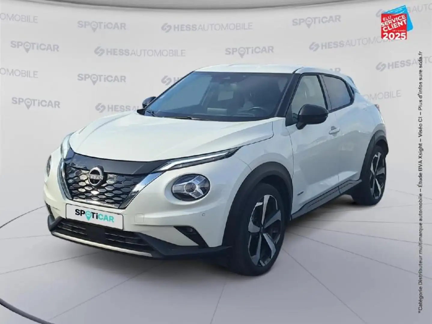 Nissan Juke 1.6 Hybrid 143ch Tekna 2023 Sieges chauf/cuir Bose Blanc - 1
