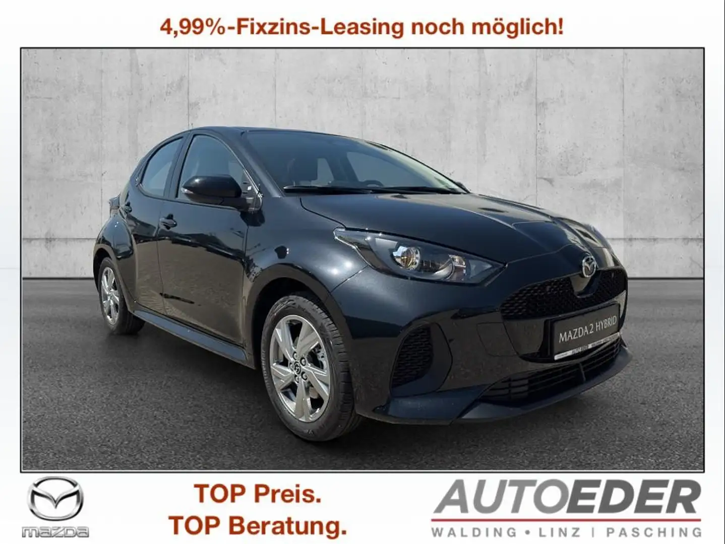 Mazda 2 Mazda2 Hybrid Exclusive Line Aut. Schwarz - 1