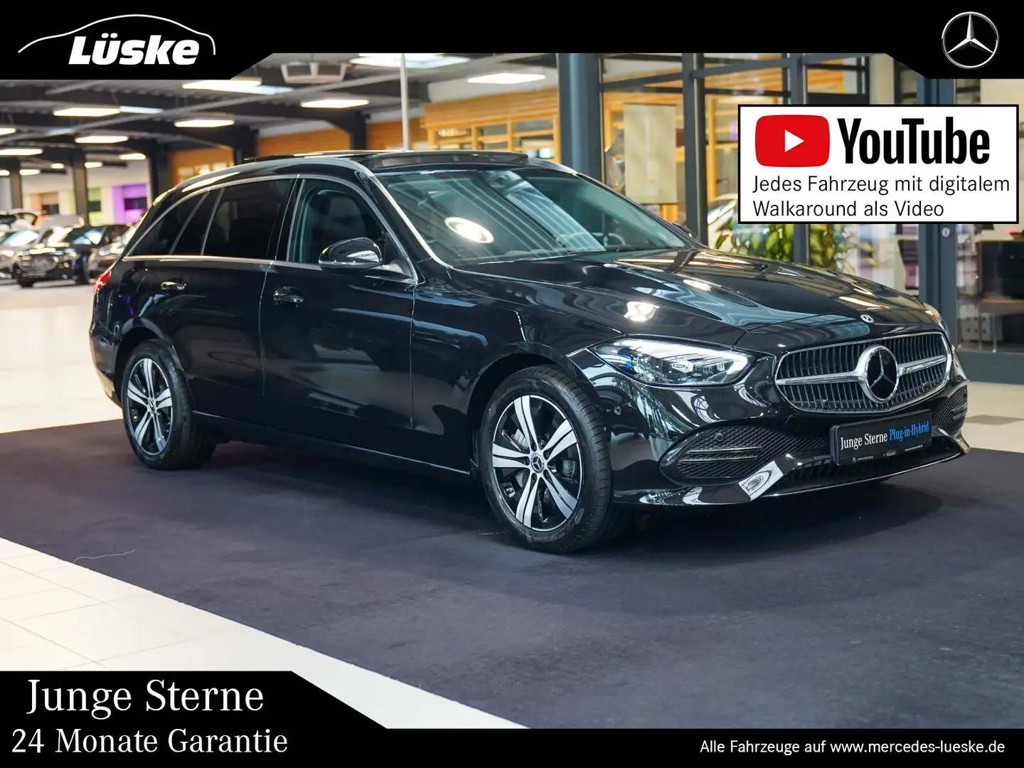 Mercedes-Benz C 300 C 300 de T 4M AVANTGARDE Fahrassistenz Pano AHK Schwarz - 1
