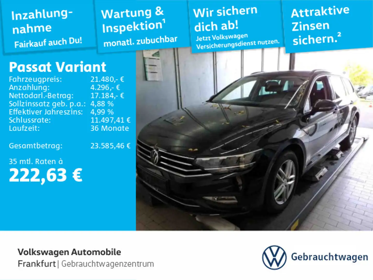 Volkswagen Passat Variant 2.0 TDI DSG Business Schwarz - 1