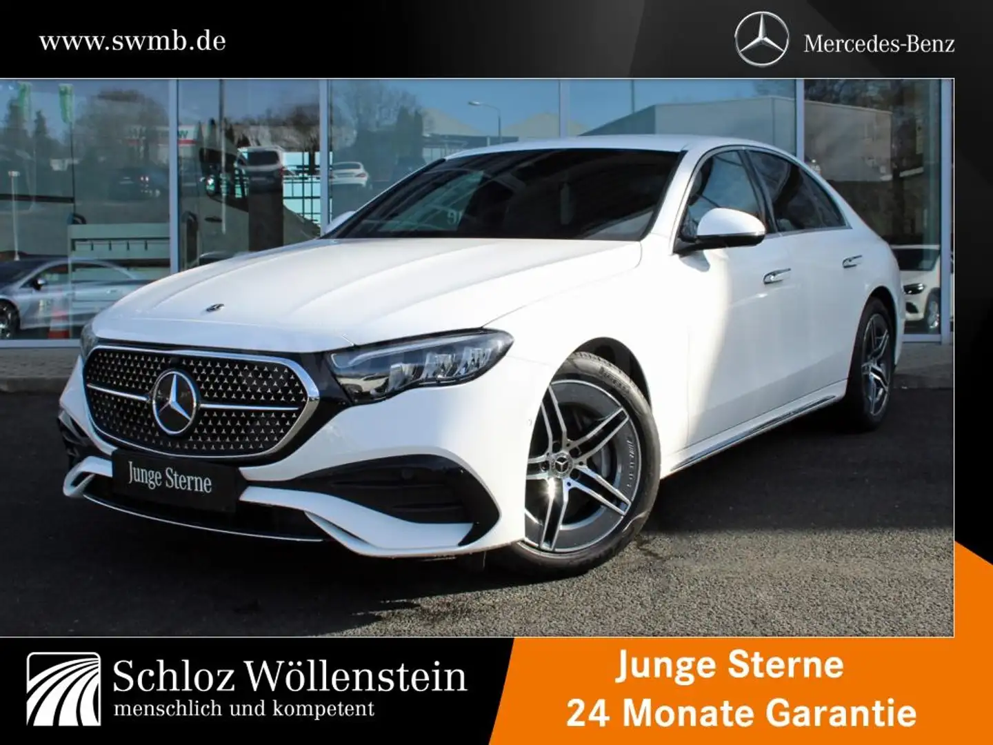 Mercedes-Benz E 220 d AMG/LED/DISTRONIC/KeylessGO/Totwinkel/Cam Weiß - 1