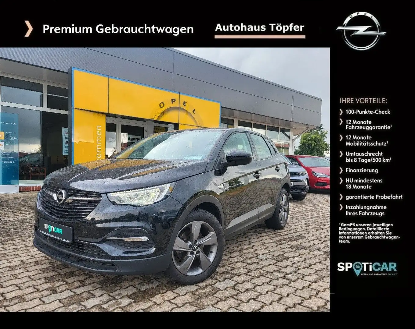 Opel Grandland X Edition "Premium Extras" aus 1.Hand Schwarz - 1