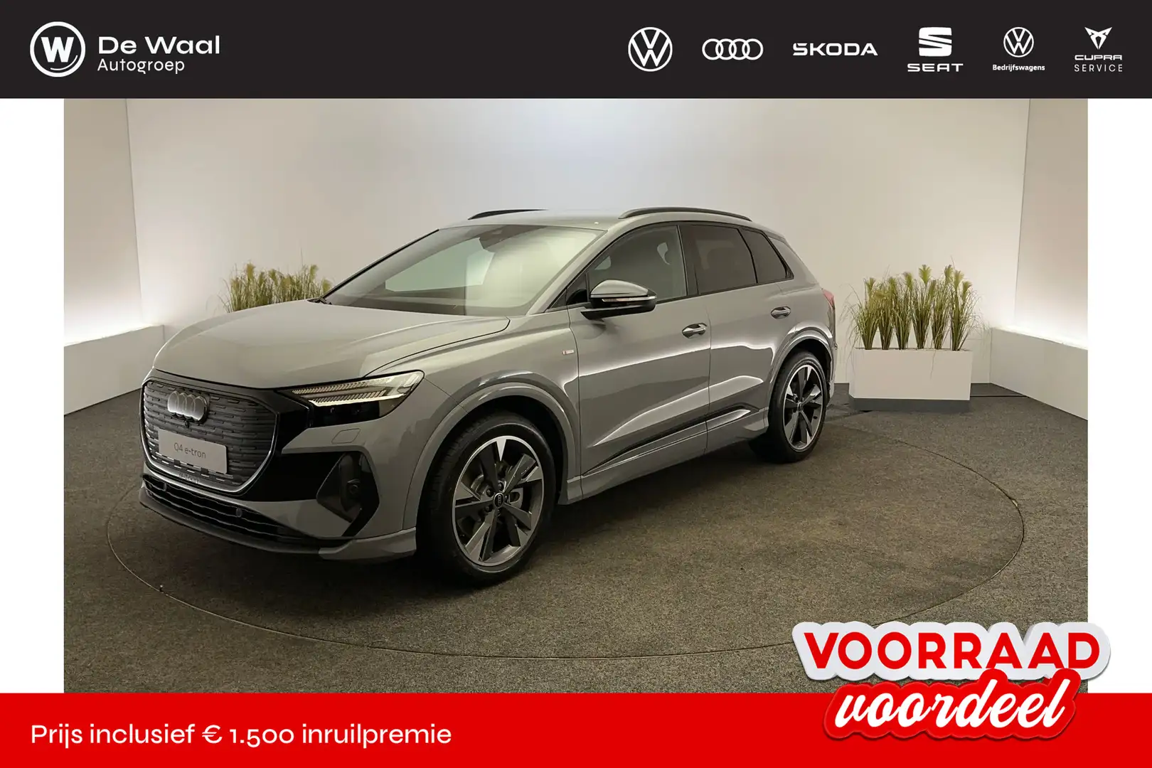 Audi Q4 e-tron 45 S Edition 82 kWh Grijs - 1