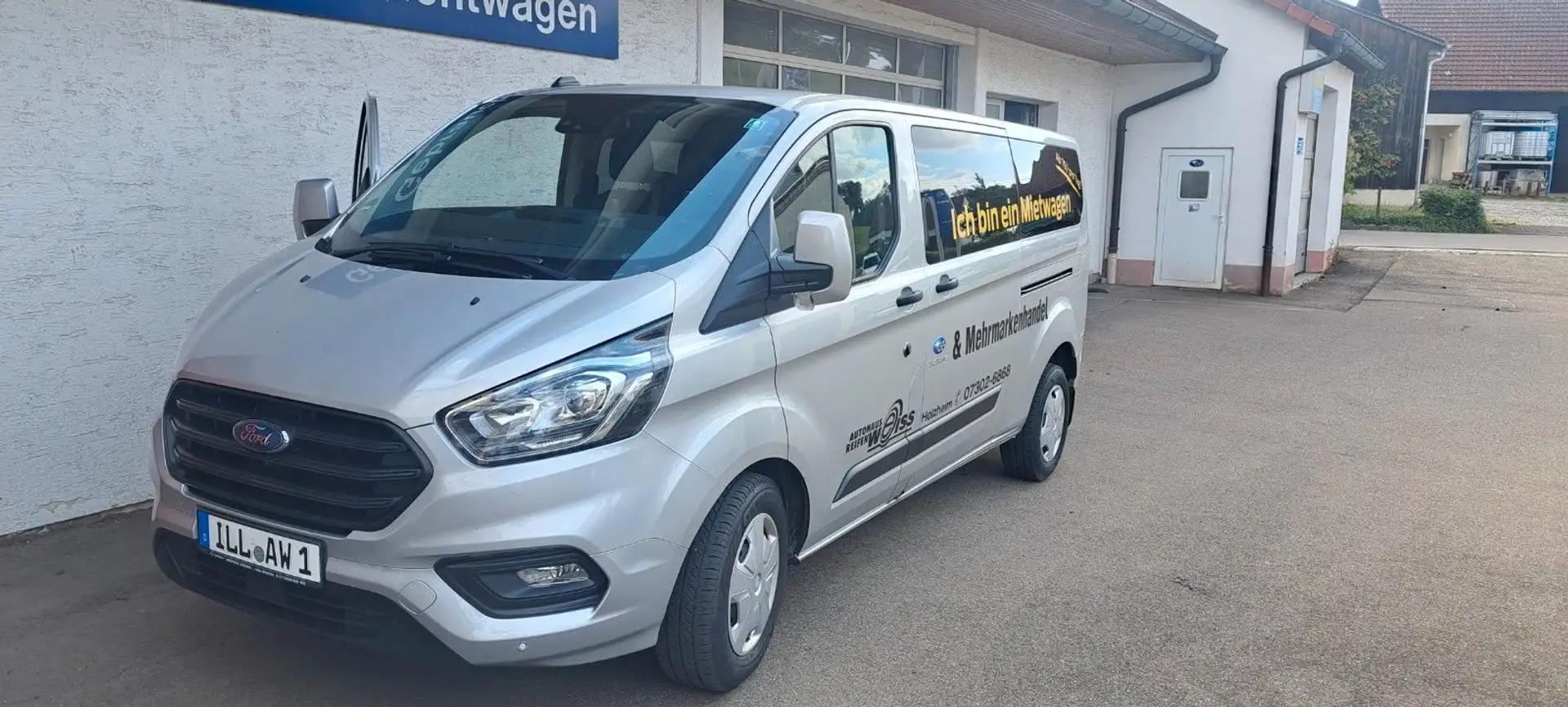 Ford Transit Custom 340 L2H1 Trend, Navi, RFK, 9Sitze Silber - 1