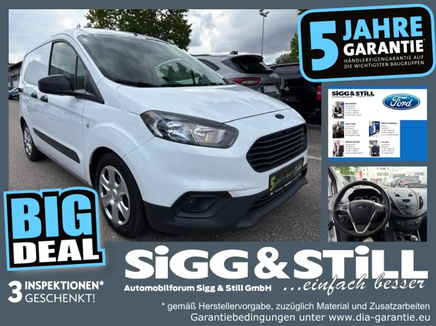 Ford Transit Courier 1.5 TDCi Trend Kasten *KLIMA*DAB* Alb - 1
