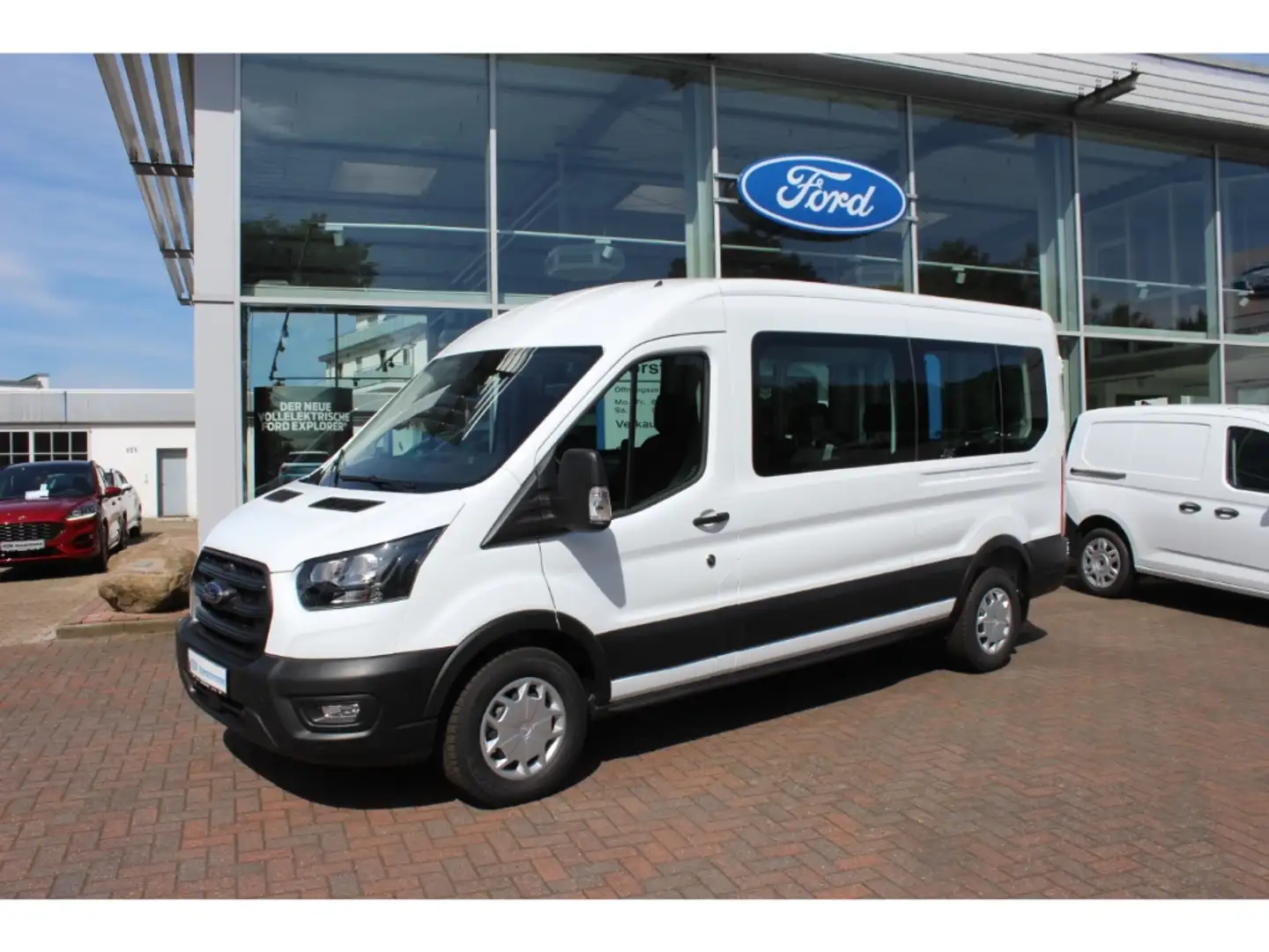 Ford Transit KOMBI TREND 330L3 8-SITZER, KLIMA V + H., AHK, PDC Blanco - 1