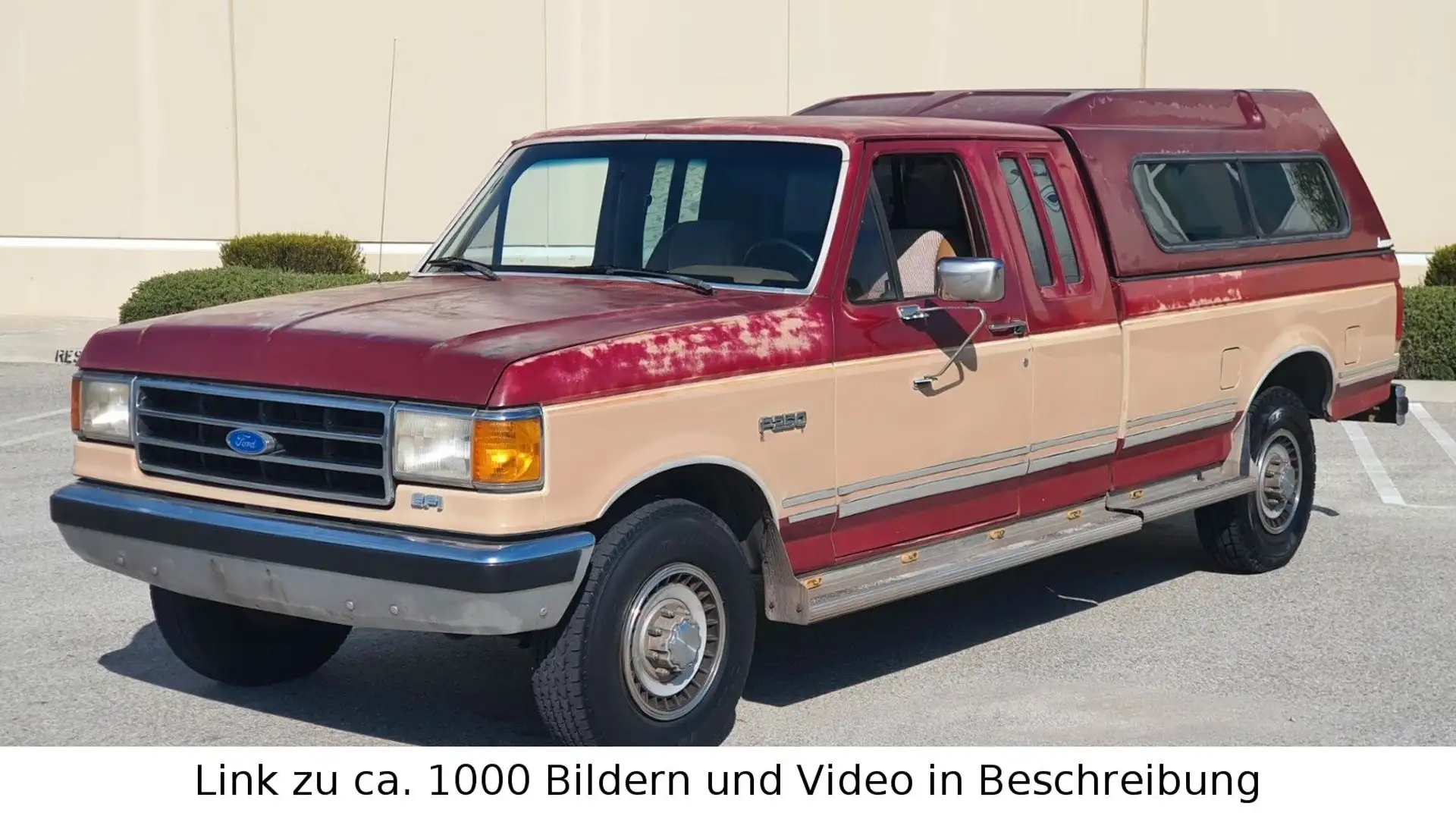 Ford F 250 XL Extended Cab Campertop Schaltgetriebe Rot - 1