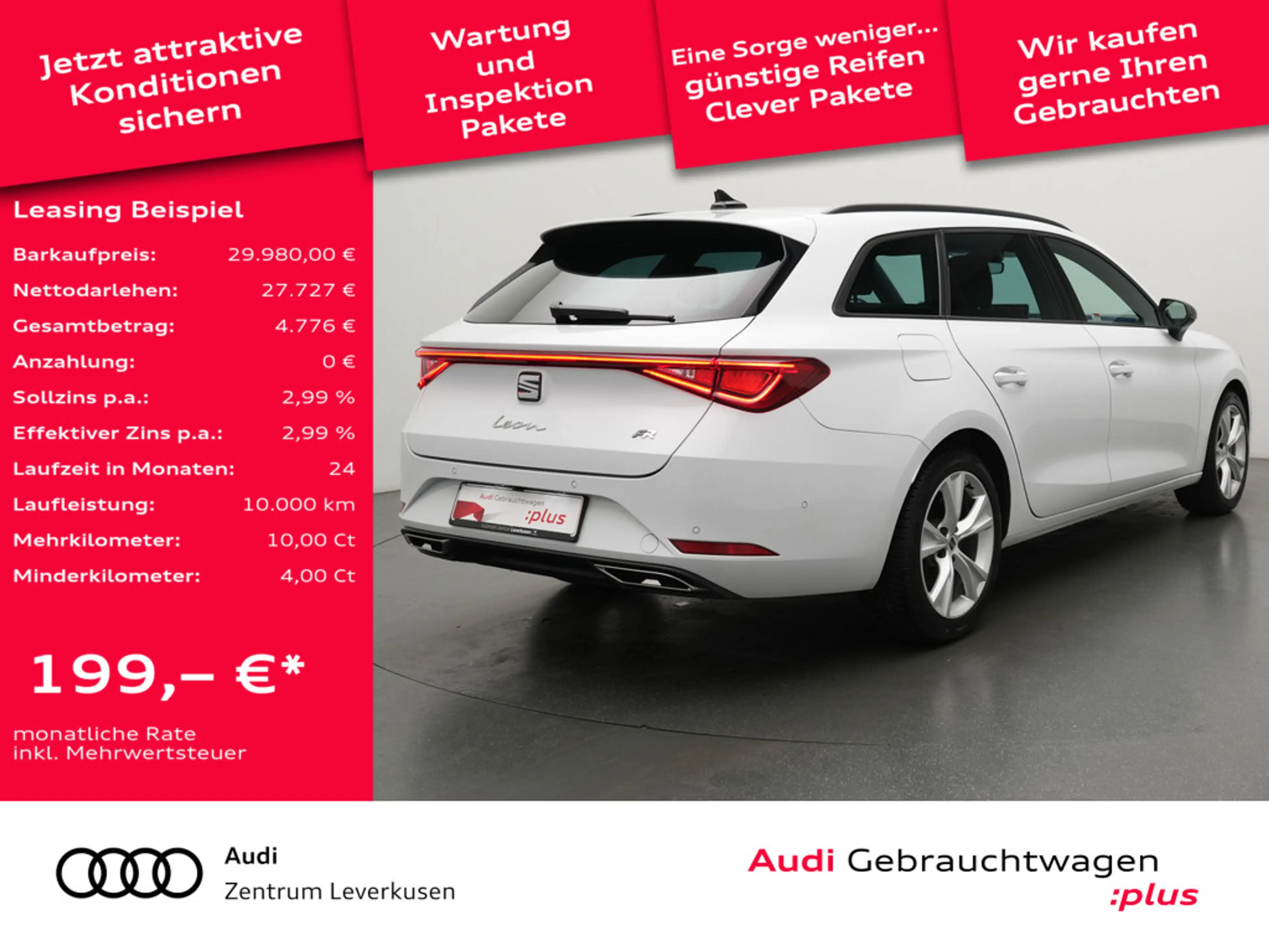 SEAT Leon FR DSG AHK ACC NAVI KAM SHZ LED PDC — photo 2