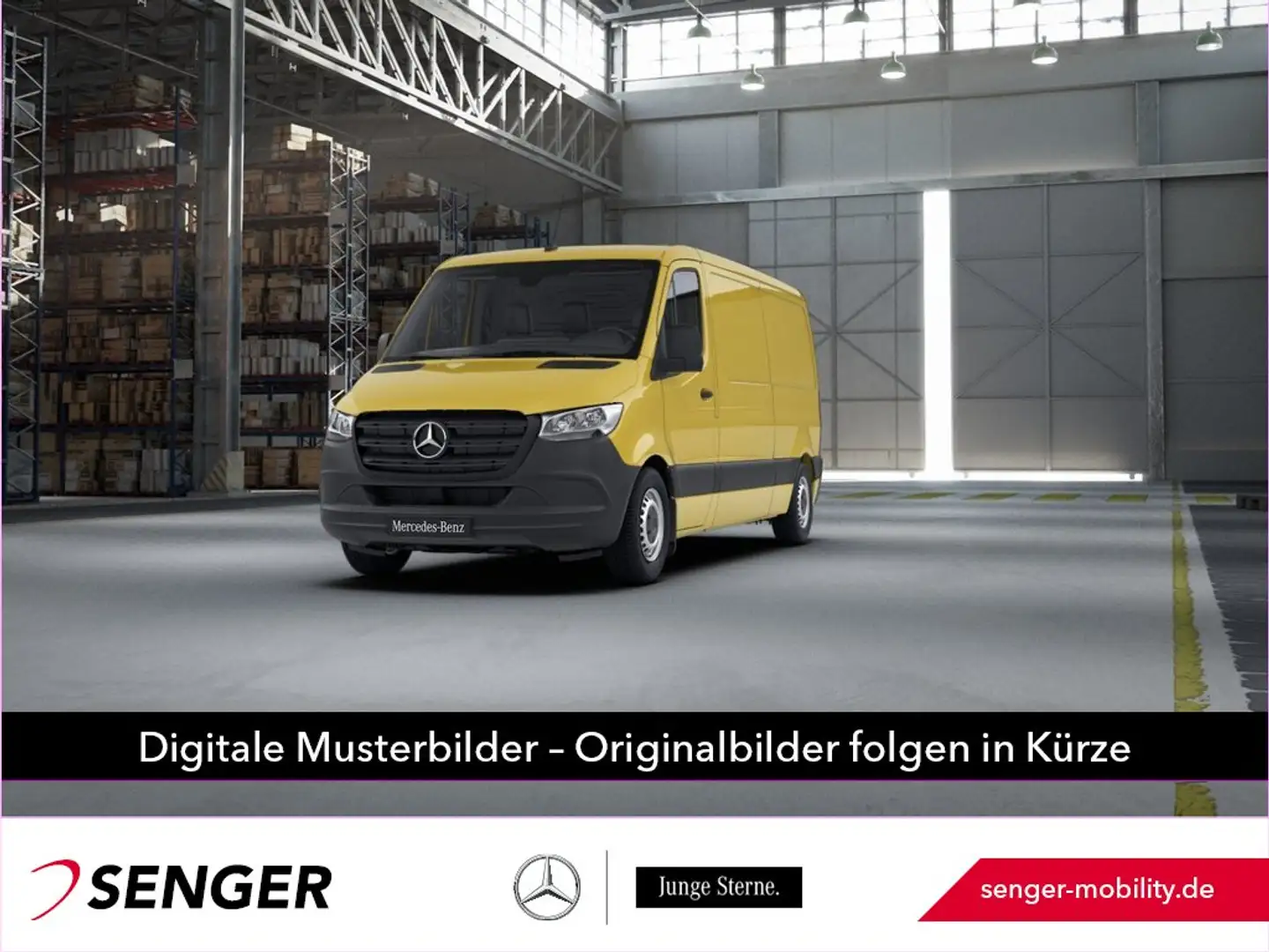 Mercedes-Benz Sprinter 215 CDI KA L2H1 MBUX Standhzg Navi AHK Gelb - 1