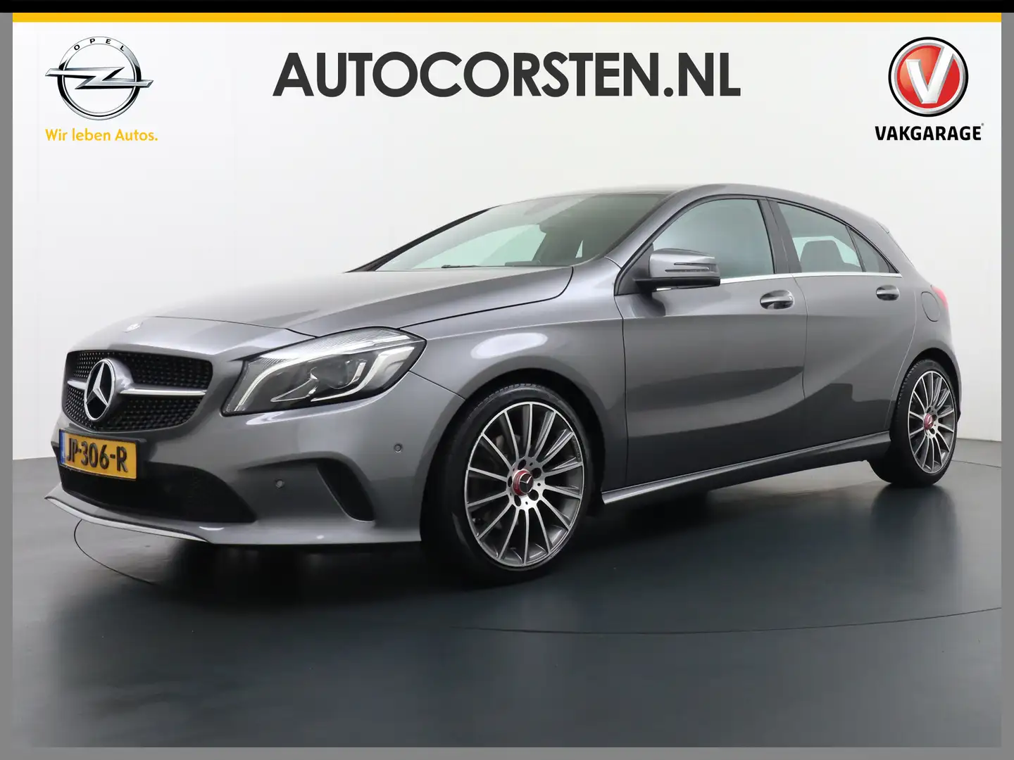 Mercedes-Benz A 180 AUT-7 T-123pk Navi Xenon Sportstoelen+1/2 Leer Hi- Grijs - 1